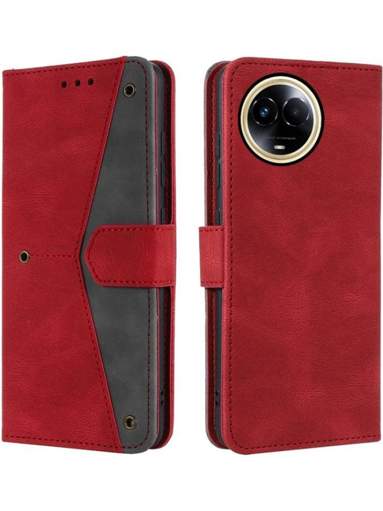     			Masque Red Flip Cover Artificial Leather Compatible For Realme 11 5G ( Pack of 1 )