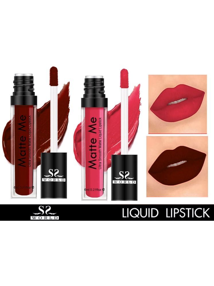     			ssworld Pink Matte Lipstick 6