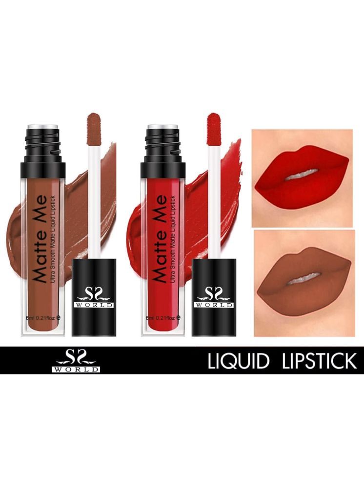     			ssworld Red Matte Lipstick 6