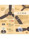 Crompton 1200 TORO MAGIC BROWN Ceiling Fan Assorted