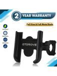 Otoroys Universal Bike Mount Phone Holder Metal Body 360 Degree Rotating Handlebar Bike Mobile Holder (Black)