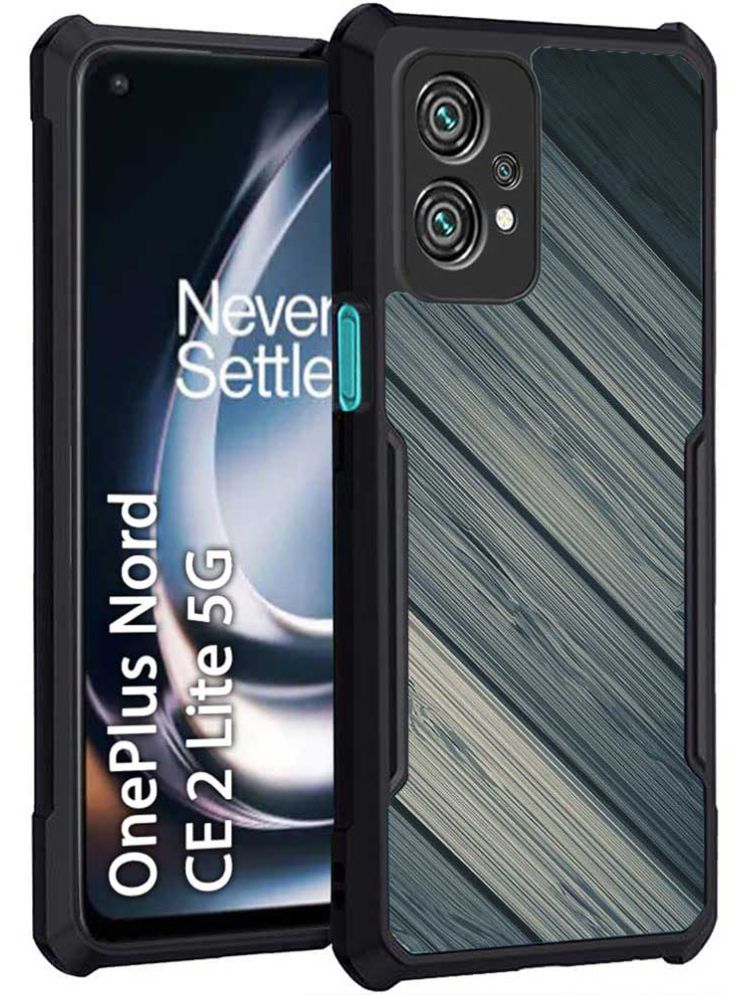     			COBERTA Black Printed Back Cover Polycarbonate Compatible For Oneplus Nord Ce 2 Lite 5G ( Pack of 1 )