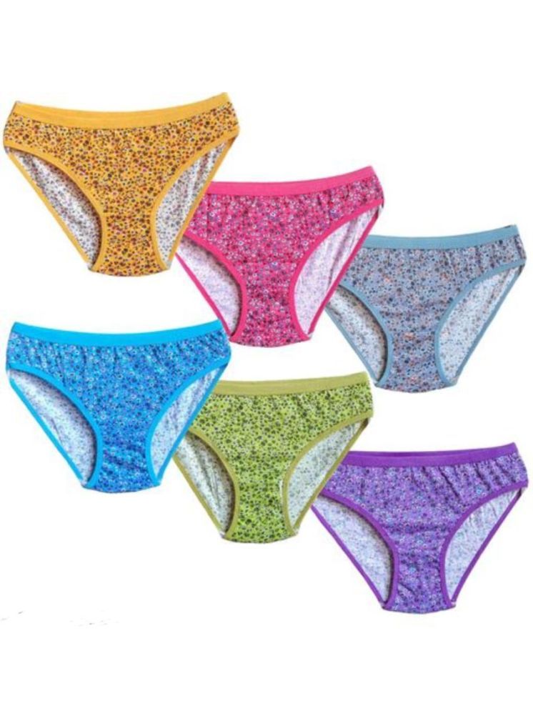     			DOOZIE LOVEPLUS Pack of 6 Cotton Bikini For Women ( Multi Color )