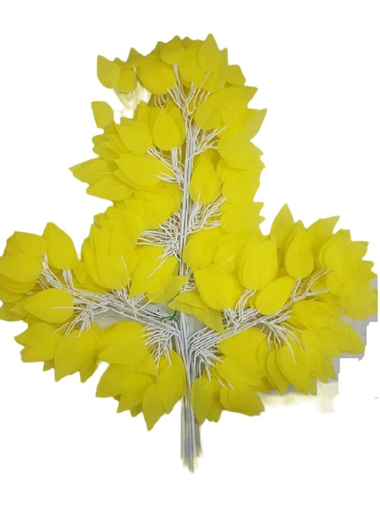     			Green plant indoor - Yellow Wild Artificial Plants Bunch ( Pack of 12 )