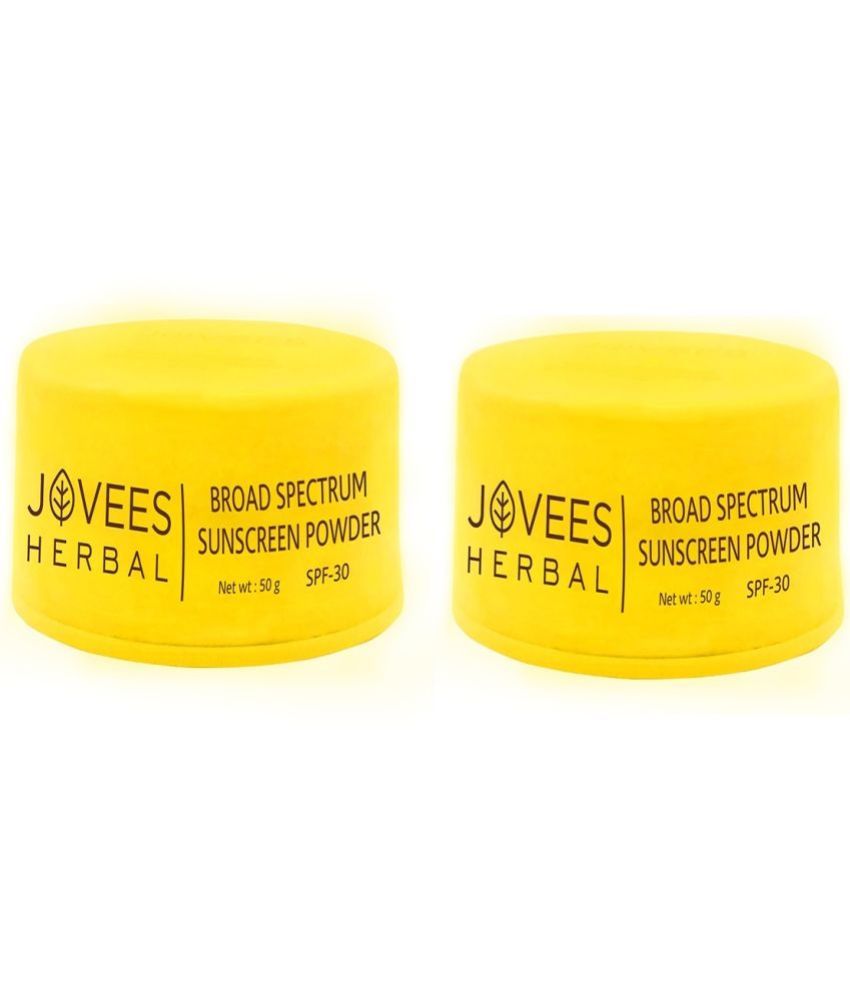     			Jovees Herbal Broad Spectrum Sunscreen Powder With SPF 30 For Oily Skin 50gm (Pack of 2)