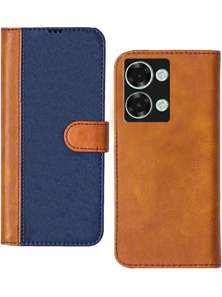     			Knotyy Brown Flip Cover Artificial Leather Compatible For Itel P40 Plus ( Pack of 1 )