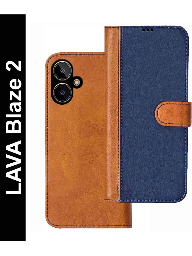     			Knotyy Brown Flip Cover Artificial Leather Compatible For Lava Blaze 2 ( Pack of 1 )