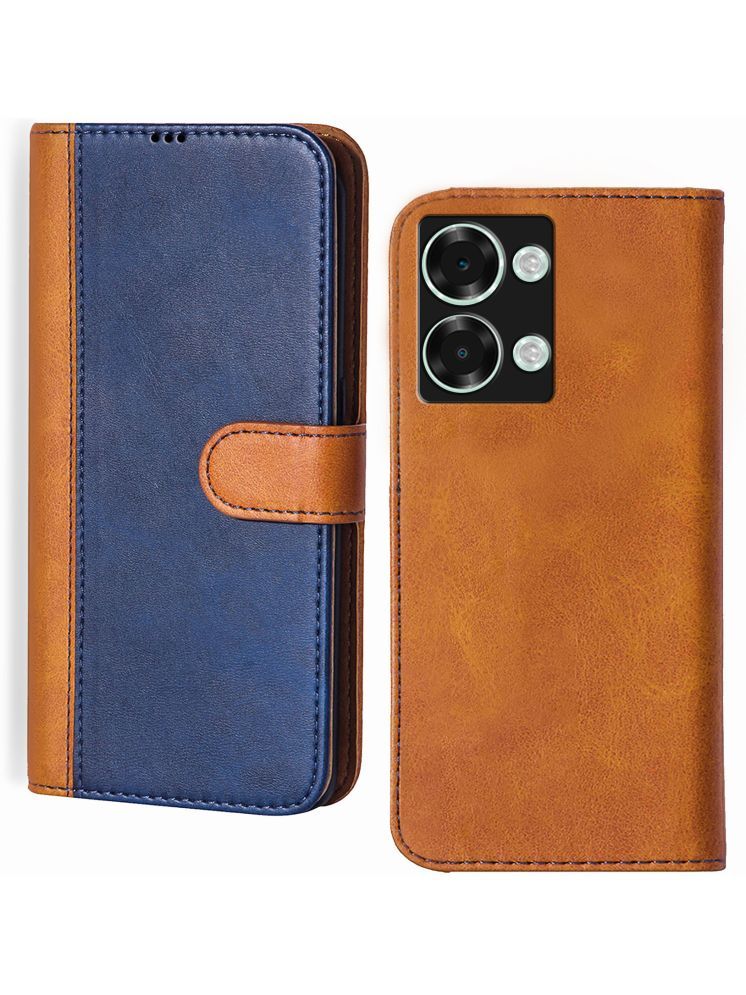     			Knotyy Brown Flip Cover Artificial Leather Compatible For Itel P40 Plus ( Pack of 1 )