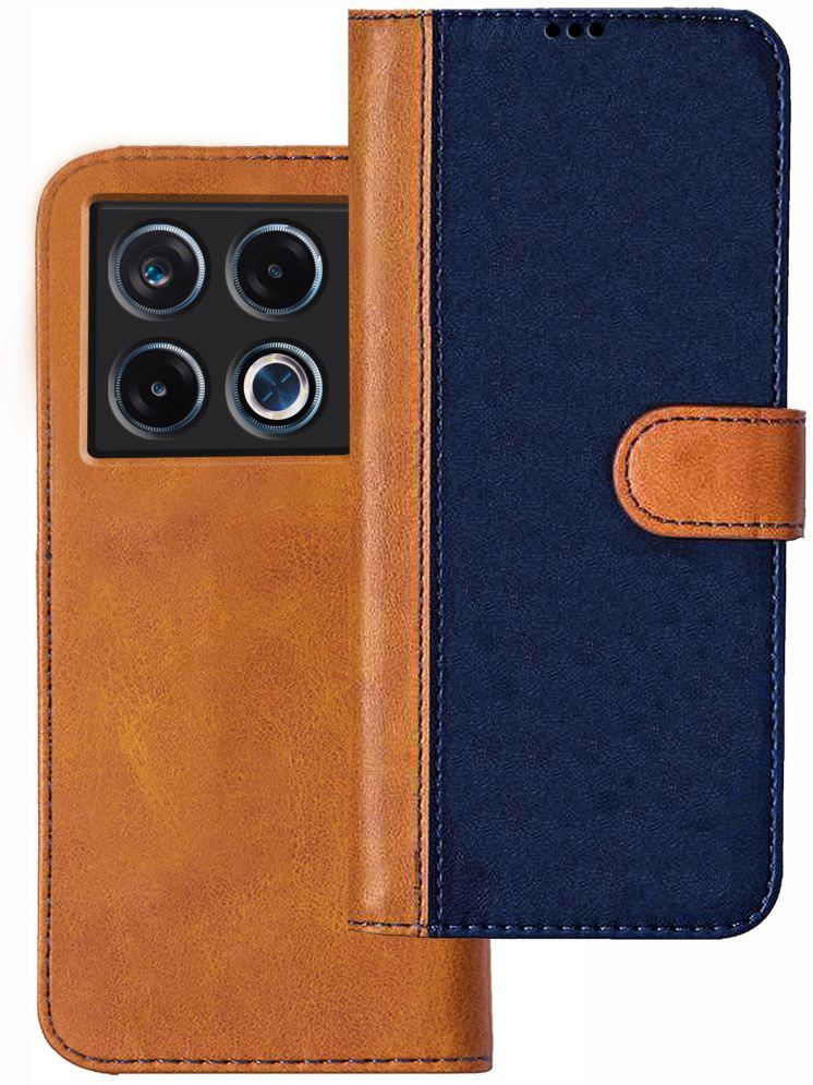     			Knotyy Brown Flip Cover Artificial Leather Compatible For Infinix GT 20 Pro 5G ( Pack of 1 )