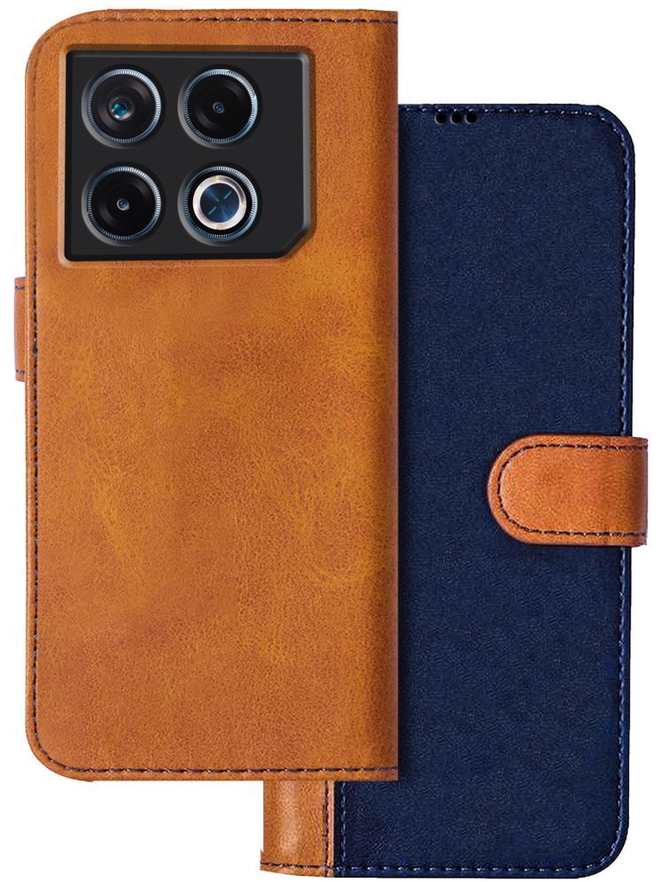     			Knotyy Brown Flip Cover Artificial Leather Compatible For Infinix GT 20 Pro 5G ( Pack of 1 )