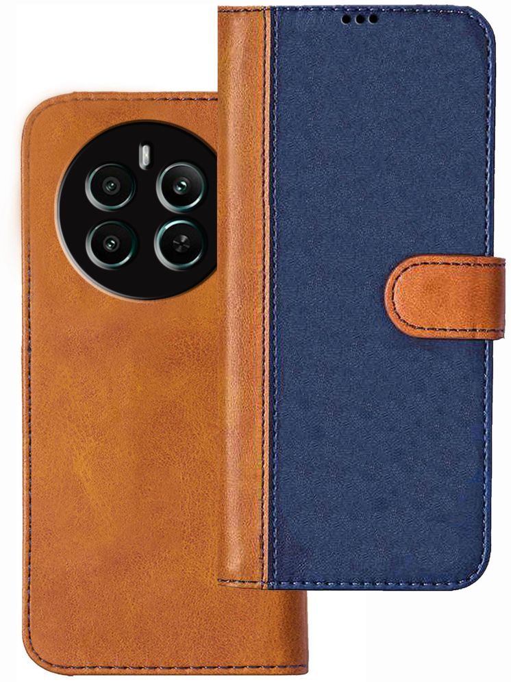     			Knotyy Brown Flip Cover Artificial Leather Compatible For realme Narzo 70 Pro 5G ( Pack of 1 )