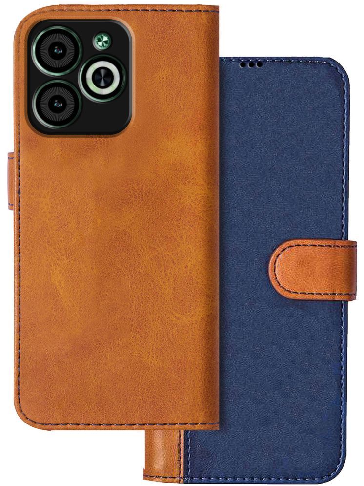     			Knotyy Brown Flip Cover Artificial Leather Compatible For Infinix SMART 8 HD ( Pack of 1 )