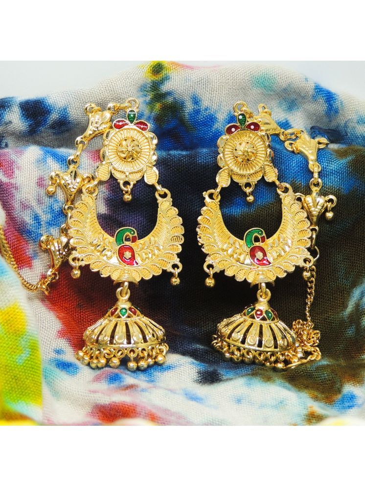     			LUV FASHION Multi Color Jhumki Earrings ( Pack of 1 )