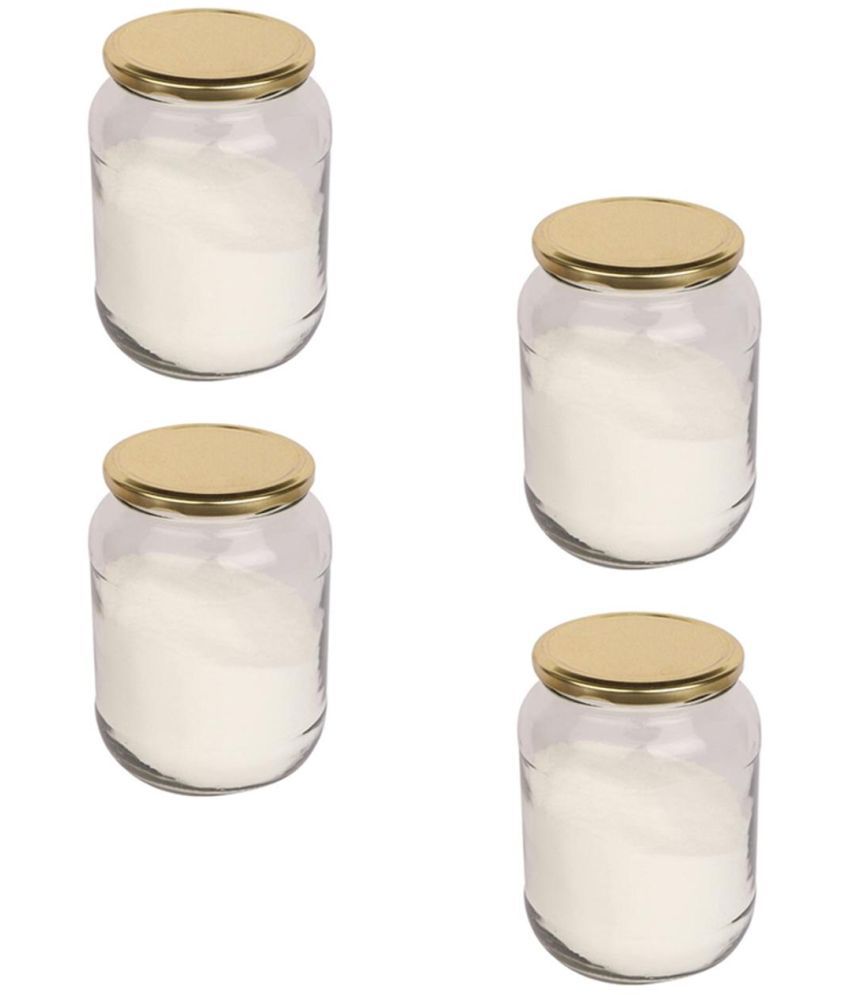     			Somil Glass Container Jar Glass Transparent Utility Container ( Set of 4 )