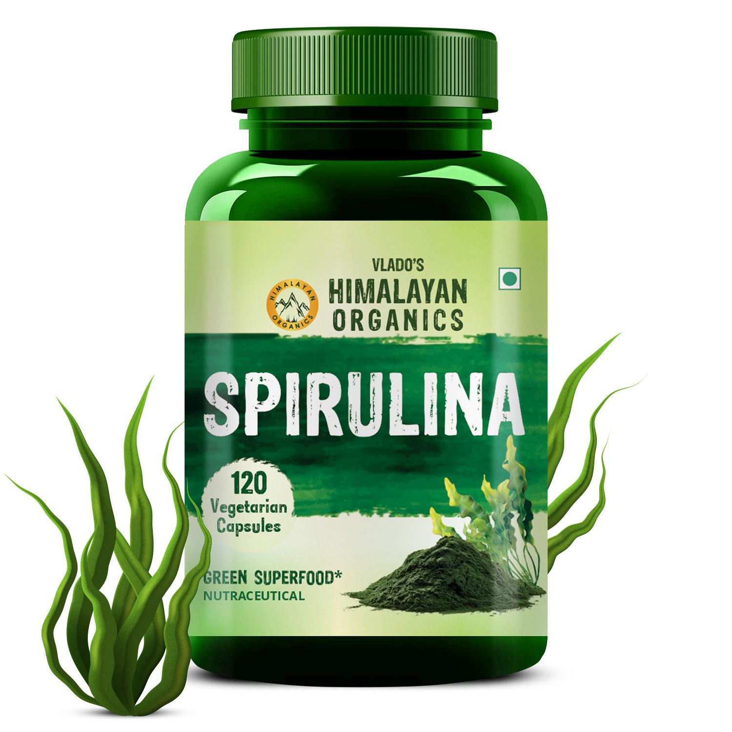     			Vlado's Himalayan Organics Spirulina - 2000mg - 120 No.s