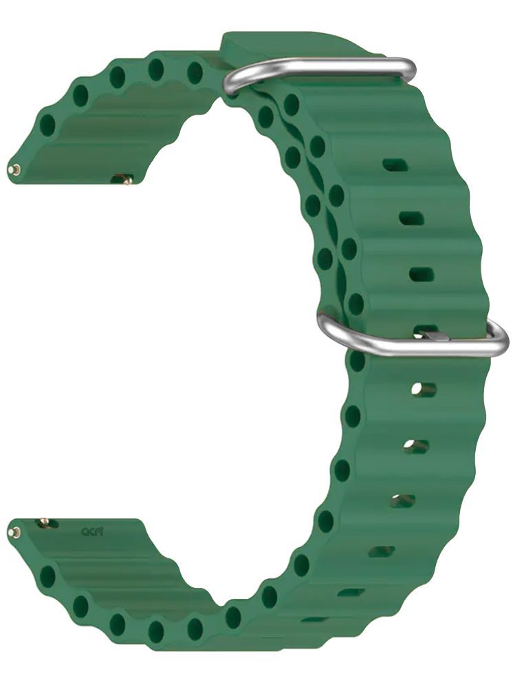     			ACM Watch Strap Silicone Smart Belt compatible with Fastrack Revoltt Classic Smartwatch Classic Band Turquoise Green