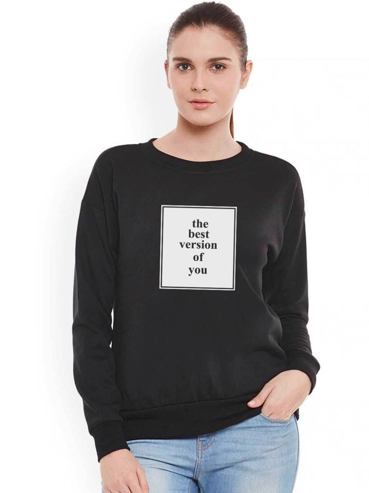     			Calm Down Fleece Women's Non Zippered Sweatshirt ( Black )