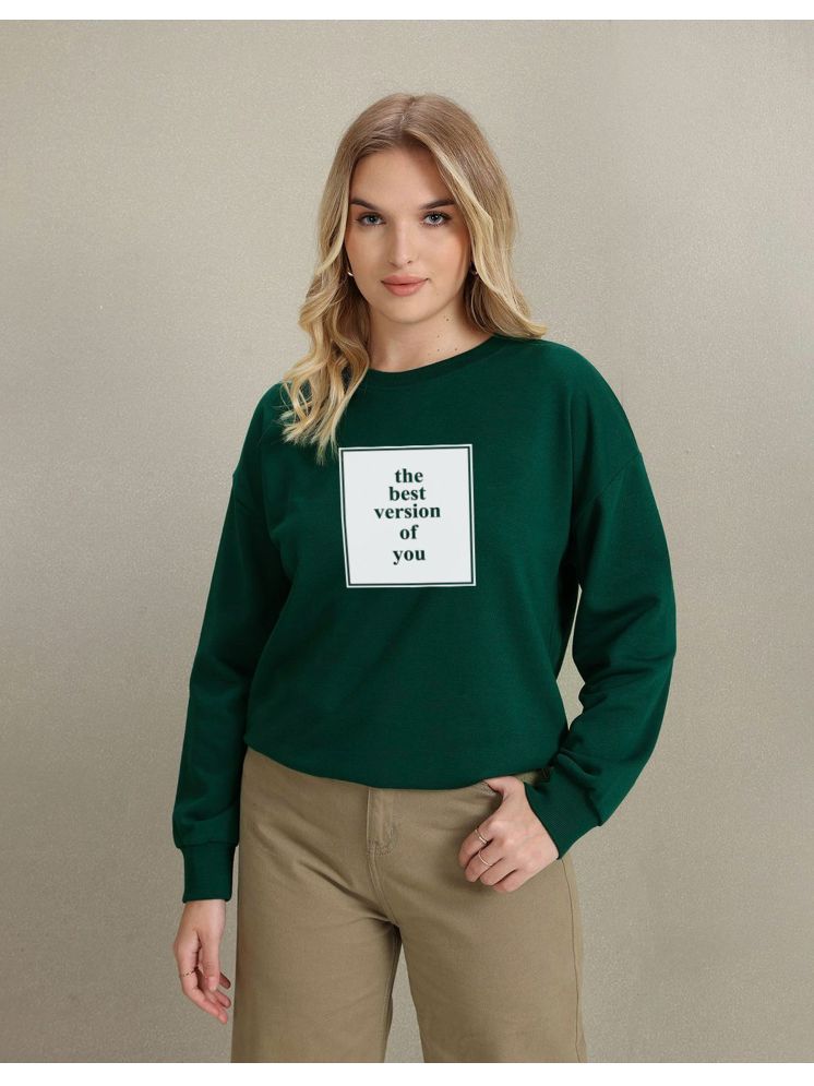     			Calm Down Fleece Women's Non Zippered Sweatshirt ( Green )