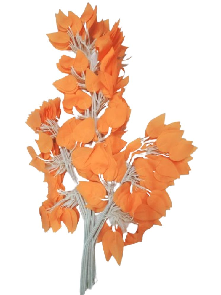     			Green plant indoor - Orange Wild Artificial Plants Bunch ( Pack of 12 )