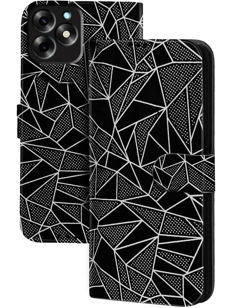     			Knotyy Black Flip Cover Artificial Leather Compatible For Itel S23 Plus ( Pack of 1 )