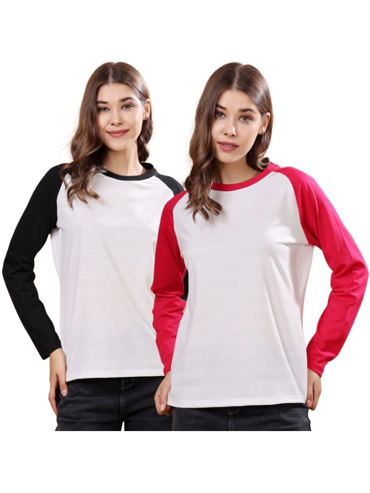     			LONDON HILLS Pack of 2 Cotton Women's T-Shirt ( Pink )