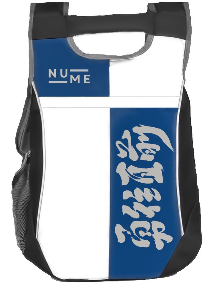     			NuMe Blue Polyester Backpack ( 25 Ltrs )