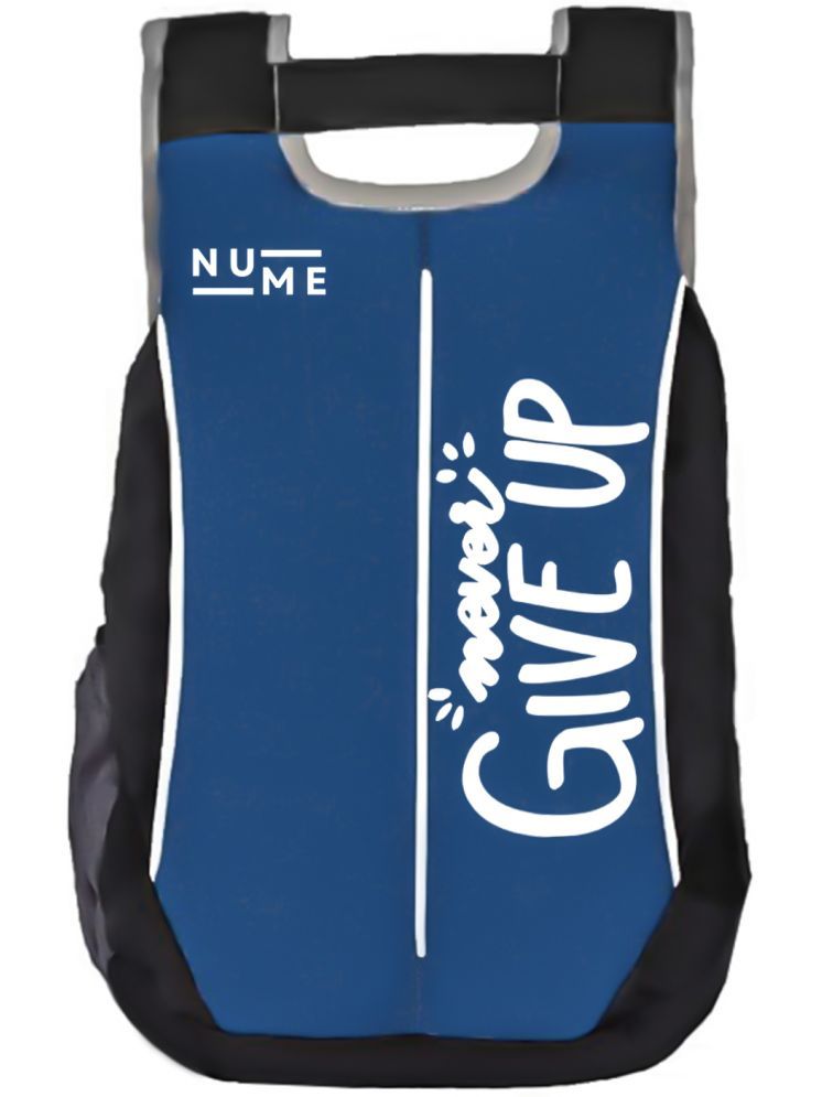     			NuMe Blue Polyester Backpack ( 25 Ltrs )