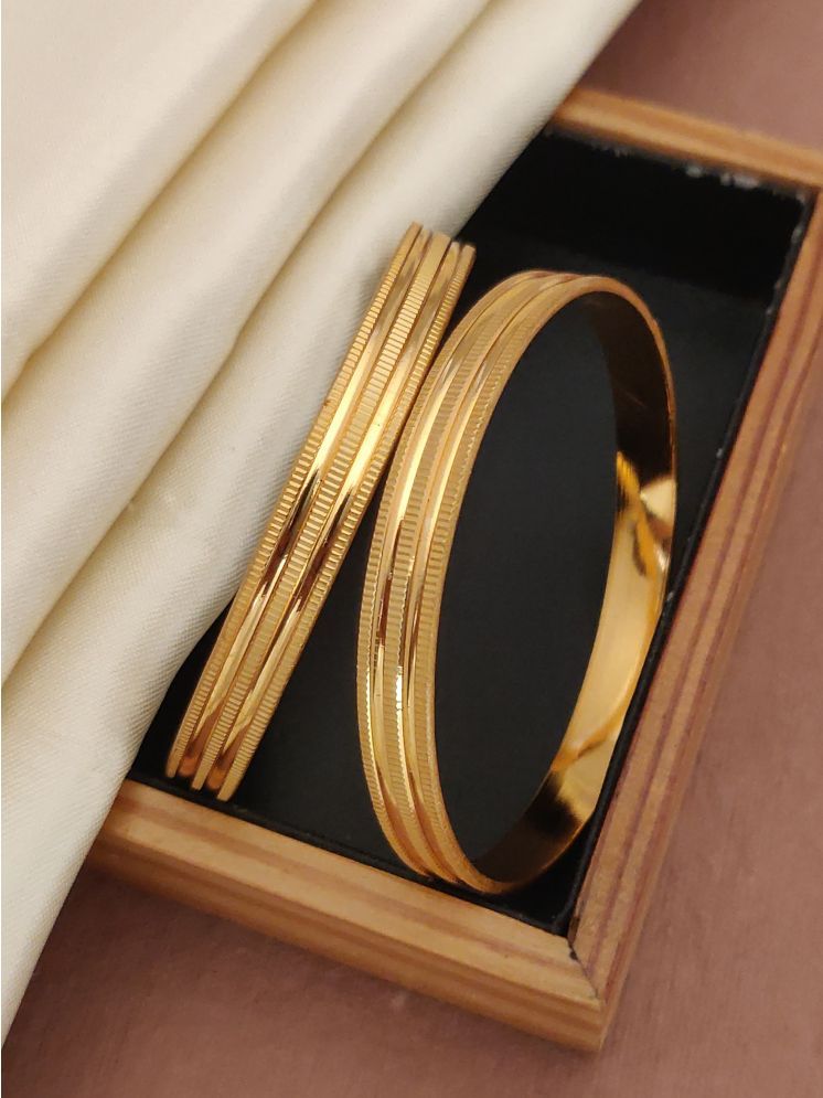     			Shivay Fashion Gold Bangle Set ( Pack of 1 )