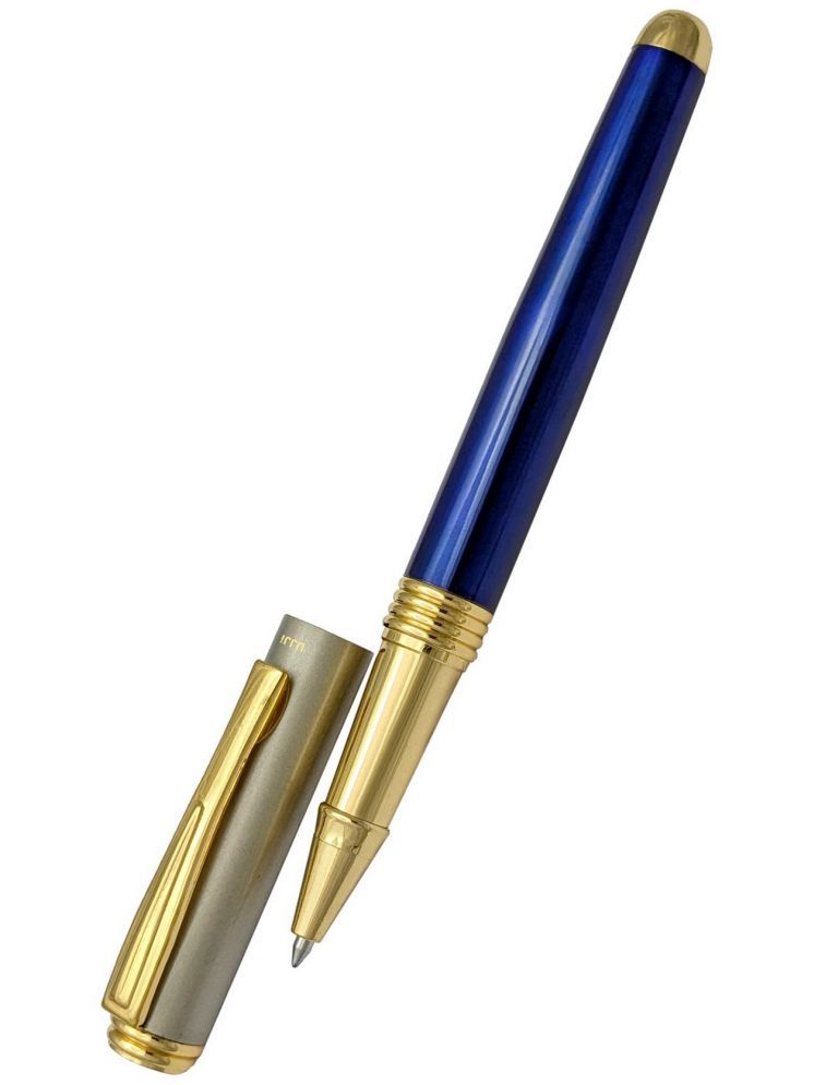     			UJJi Half Satin Colour with Blue Body Brass Roller Ball Pen