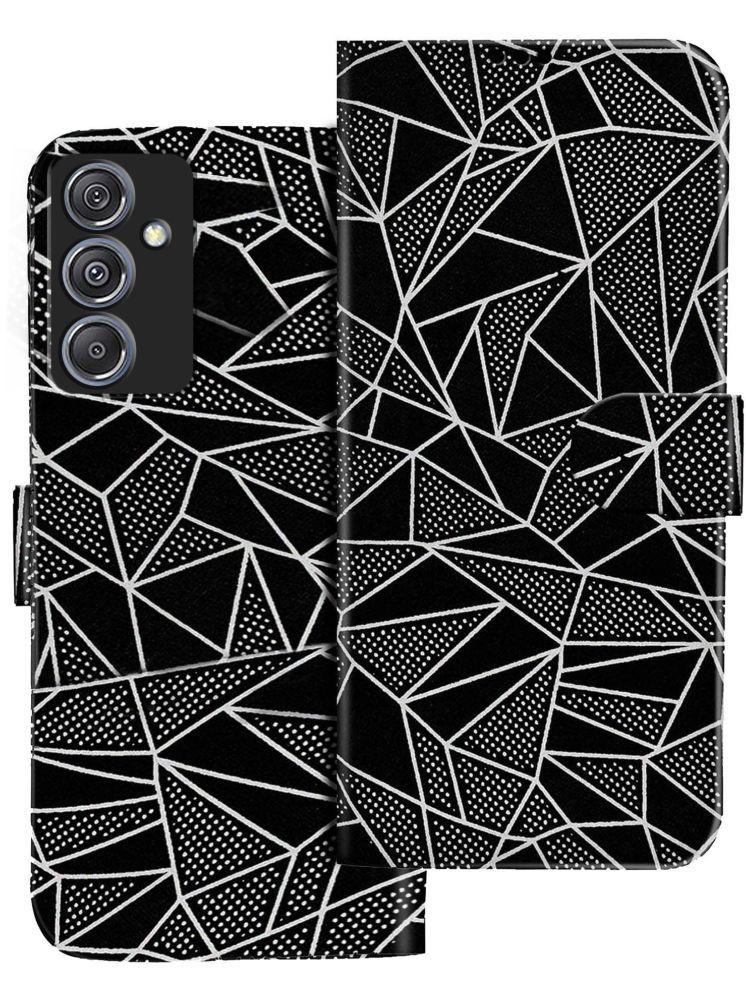     			Knotyy Black Flip Cover Artificial Leather Compatible For Samsung Galaxy M34 5G ( Pack of 1 )