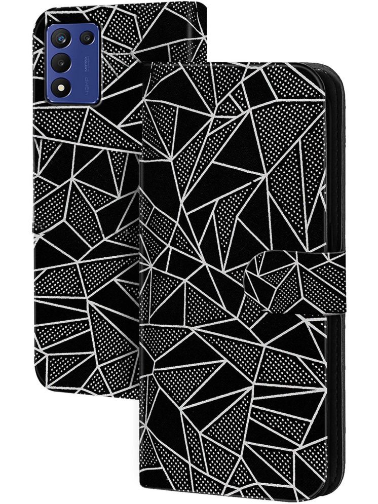     			Knotyy Black Flip Cover Artificial Leather Compatible For RealMe 9 5G SE ( Pack of 1 )