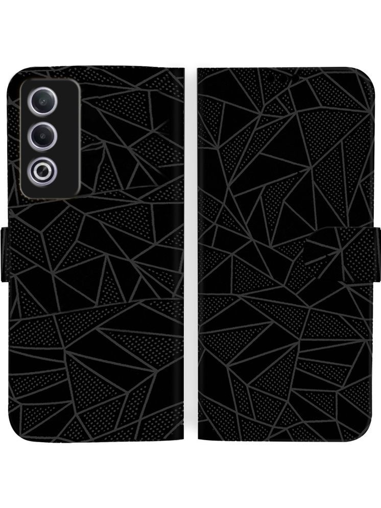     			Knotyy Black Flip Cover Artificial Leather Compatible For Oppo A3 Pro 5G ( Pack of 1 )