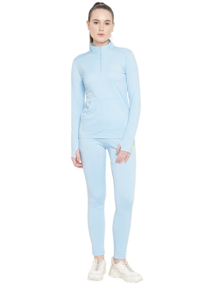     			OFF LIMITS Blue Polyester Solid Tracksuit - Pack of 1