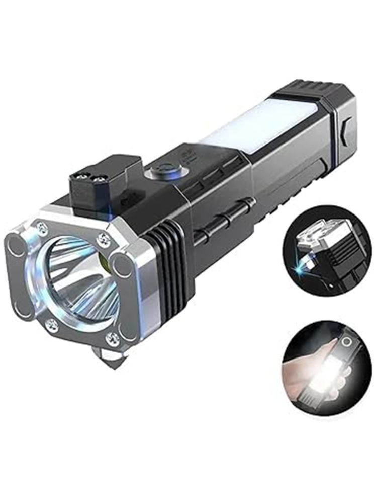     			Shopeleven - 3W Rechargeable Flashlight Torch ( Pack of 1 )