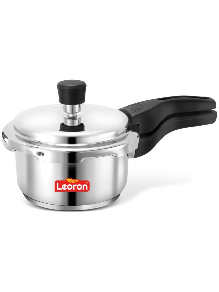     			Srushti Gold is now Leoron Non Stick Stainless Steel Outer Lid OuterLid Pressure Cooker Induction Bottom Bakelite Handle 1.5 L