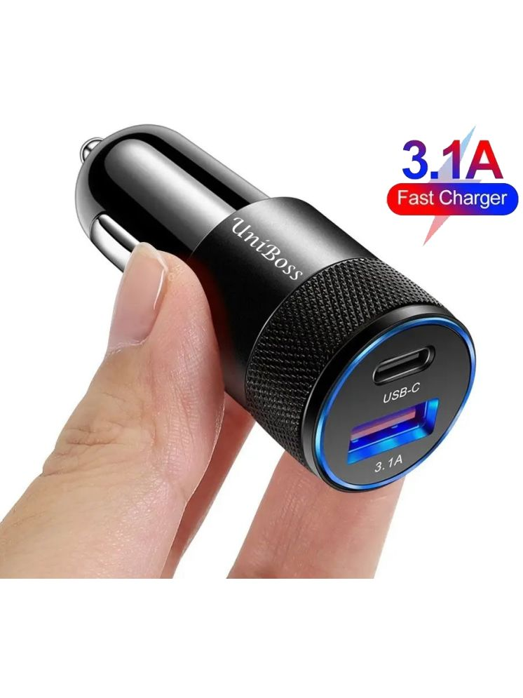     			UniBoss Car Mobile Charger CH 37.2W 001 Black