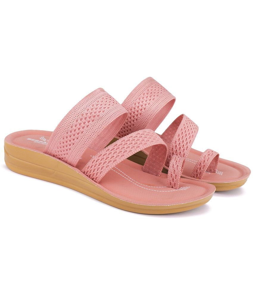     			Bersache Pink Women's Flats