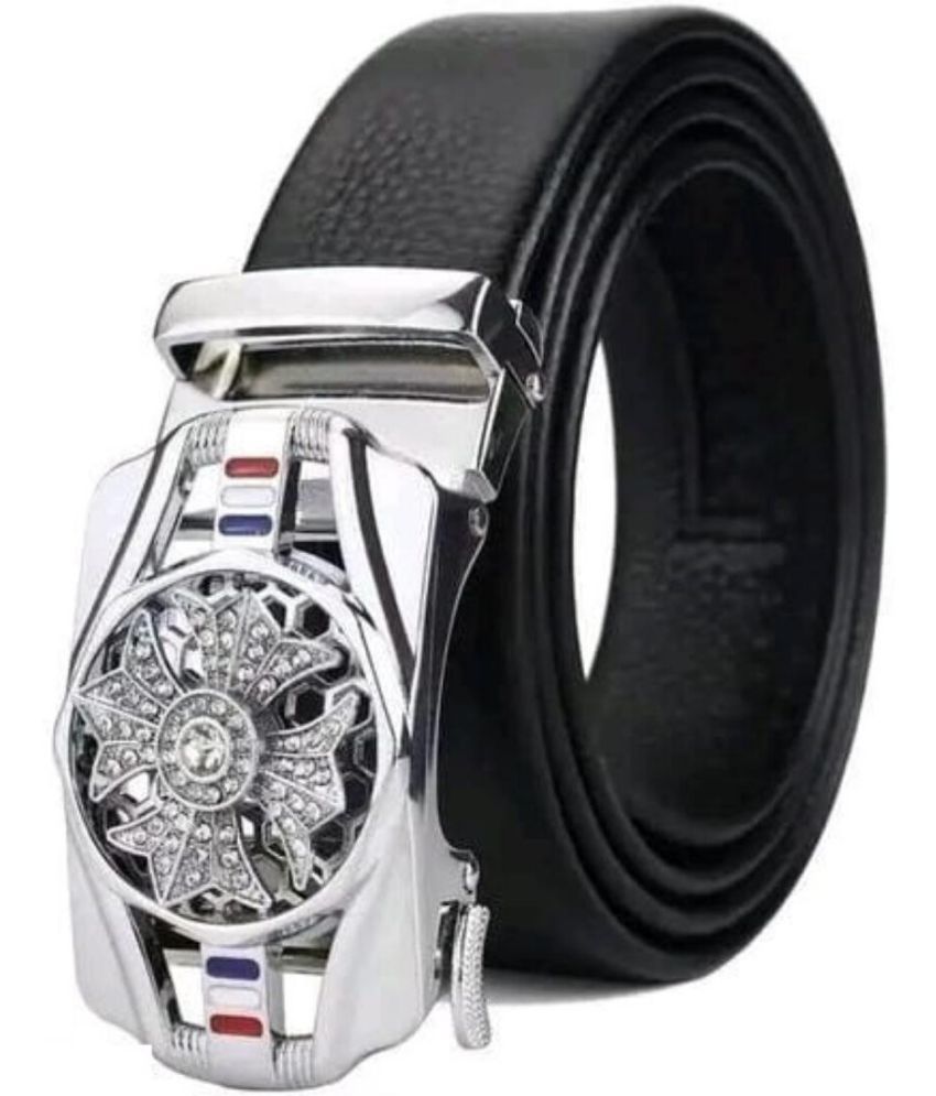     			Classic World - Black Synthetic Men's Casual Belt ( Pack of 1 )