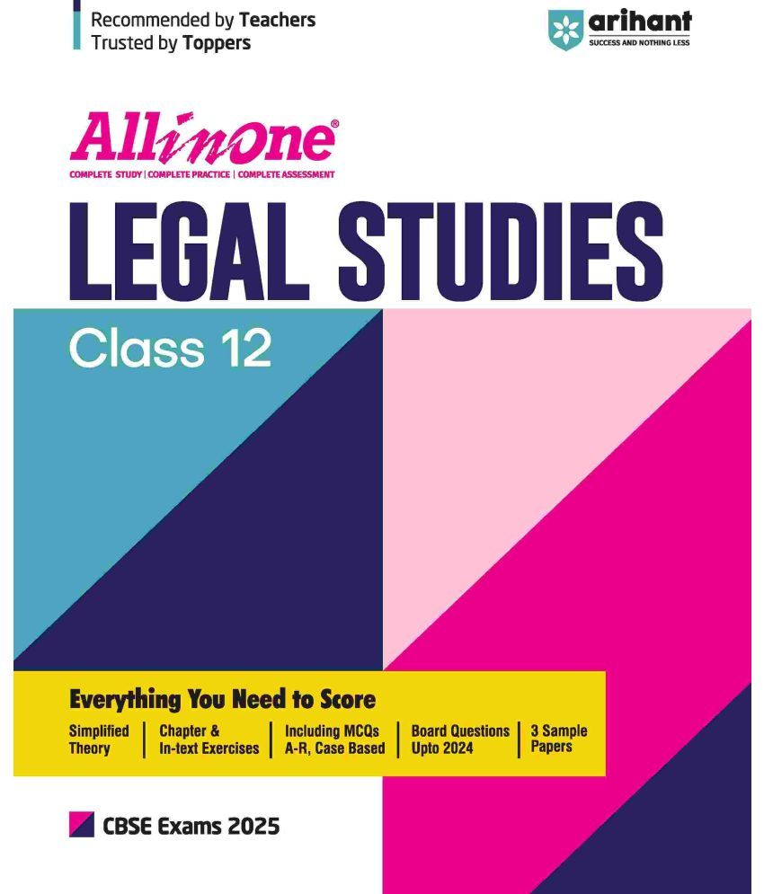     			Arihant All In One Legal Studies Class 12th | For CBSE Exams 2025