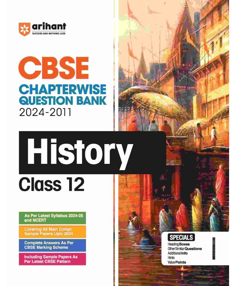     			Arihant CBSE Class 12th History | Chapterwise-Question Bank (2024 - 2011)