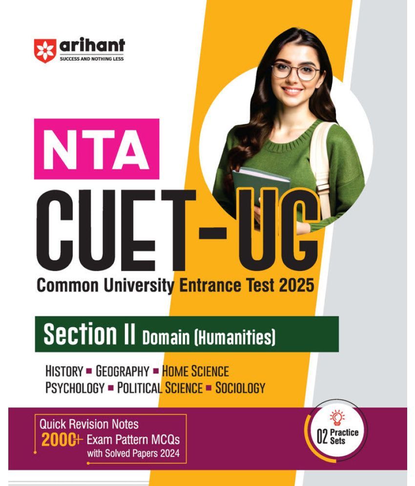     			Arihant NTA CUET -UG Entrance Exam 2025 - Humanities - Study Guide - (Section-II Domain) | English Medium