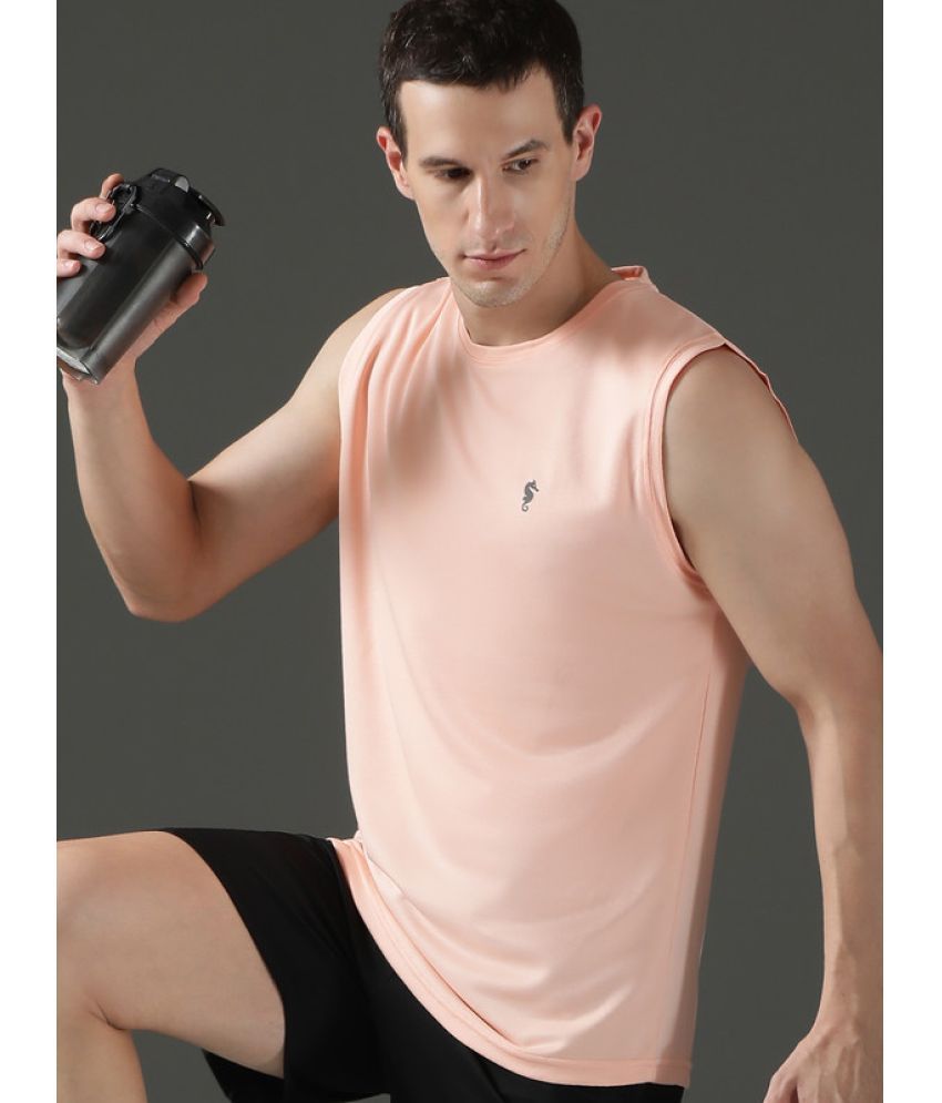     			EPPE Pack of 1 Polyester Gym Vest For Men ( Peach )