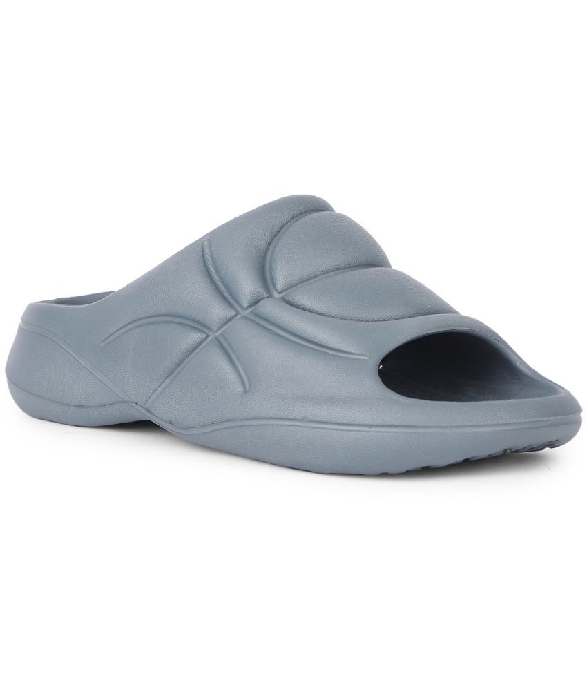     			HEATUP FOOTWEAR Dark Grey Men's Slide Flip Flop