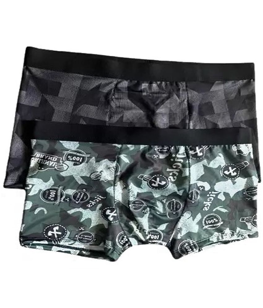     			Cavenders Pack of 2 Nylon Trunks For Men's ( Multicolor )