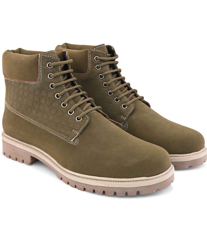     			Fentacia Olive Men's Casual Boots