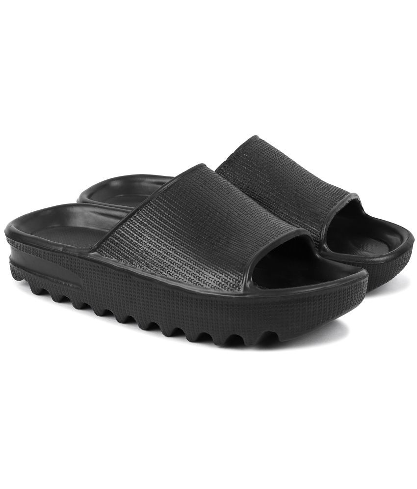     			PM Traders - Black Men's Floater Sandals