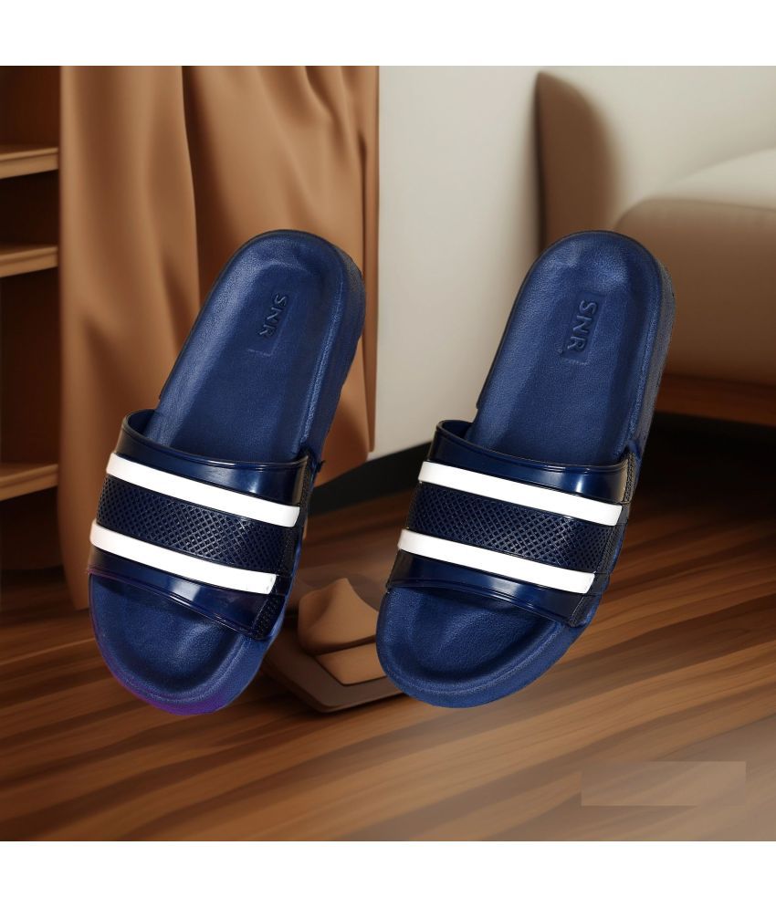     			PM Traders - Blue Men's Floater Sandals