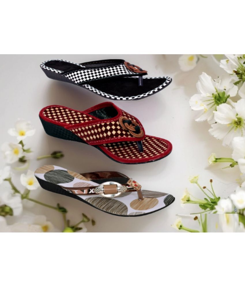     			PM Traders Multi Color Women's Flats