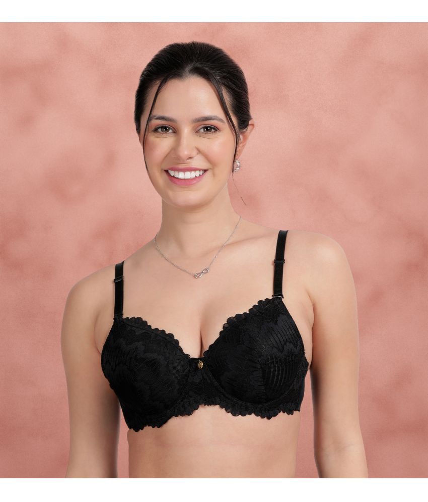     			Susie Pack of 1 Lace Lightly Padded T-Shirt Bra For Women ( Black )