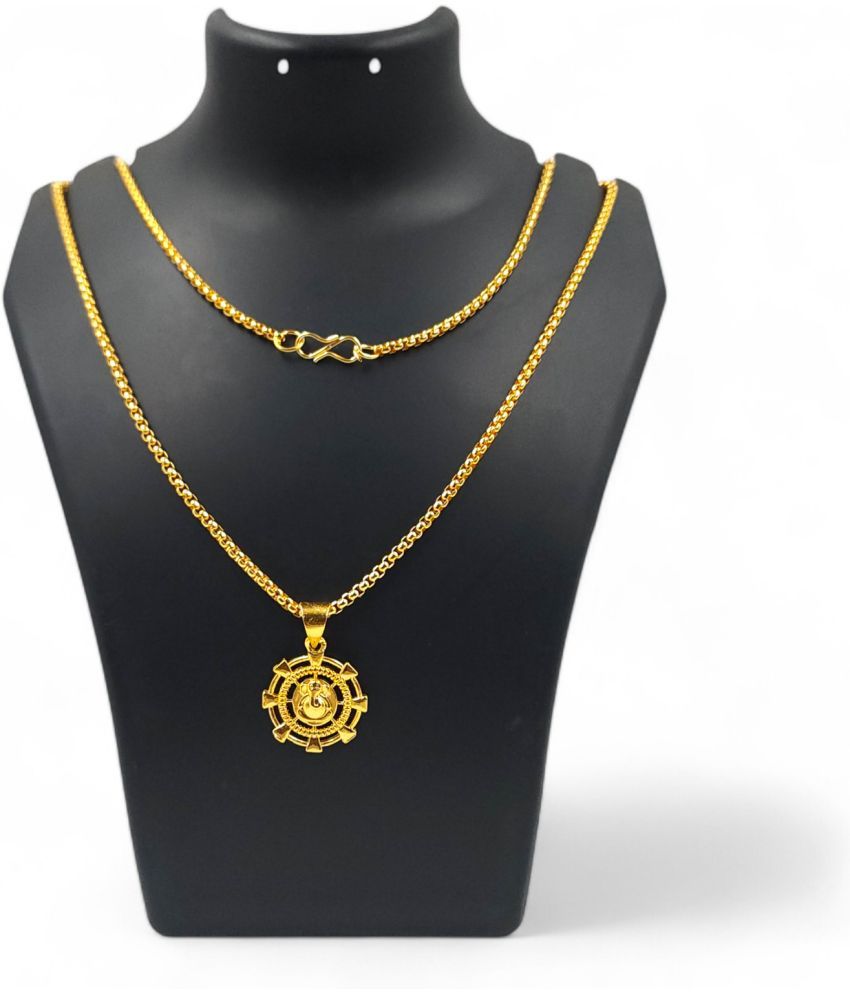     			QKATIKA Gold Pendant set ( Pack of 1 )